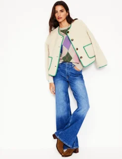Sweaters & Cardigans-Boden Lydia Cashmere Jumper-Green and Lilac Multi Argyle GreenandLilacMultiArgyle