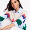 Sweaters & Cardigans-Boden Lydia Cashmere Jumper-Multi, Zig Zag Multi,ZigZag