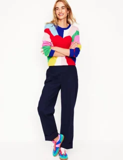 Sweaters & Cardigans-Boden Lydia Cashmere Jumper-Multi, Heart Spectrum Multi,HeartSpectrum