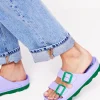 Flats | Sandals-Boden Lyla Double Buckle Slide-Lavender Purple LavenderPurple