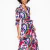Petite Dresses | Midi-Boden Marcia Jersey Midi Shirt Dress-Multi, Botanical Paisley Multi,BotanicalPaisley