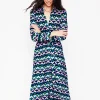 Petite Dresses | Midi-Boden Marcia Jersey Midi Shirt Dress-Rich Emerald, Lucky Clover RichEmerald,LuckyClover