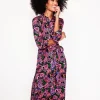 Petite Dresses | Midi-Boden Marcia Jersey Midi Shirt Dress-Multi, Paisley Fusion Multi,PaisleyFusion