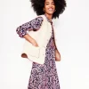 Petite Dresses | Midi-Boden Marcia Jersey Midi Shirt Dress-Milkshake, Decorative Flora Milkshake,DecorativeFlora