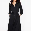 Dresses & Jumpsuits | Midi-Boden Marcia Jersey Midi Shirt Dress- Black