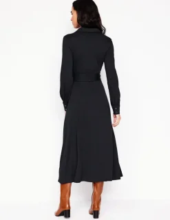 Dresses & Jumpsuits | Midi-Boden Marcia Jersey Midi Shirt Dress- Black