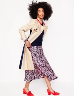 Petite Dresses | Midi-Boden Marcia Jersey Midi Shirt Dress-Milkshake, Decorative Flora Milkshake,DecorativeFlora