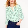 Shirts | T-Shirts & Tanks-Boden Marina Jersey Shirt-Ivory, Abstract Dot Ivory,AbstractDot