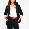 Blazers | Jackets & Coats-Boden Marylebone Ponte Blazer- Black