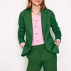 Blazers | Jackets & Coats-Boden Marylebone Ponte Blazer-Emerald Night EmeraldNight