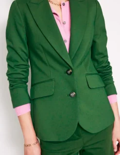 Blazers | Jackets & Coats-Boden Marylebone Ponte Blazer-Emerald Night EmeraldNight