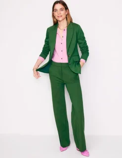 Blazers | Jackets & Coats-Boden Marylebone Ponte Blazer-Emerald Night EmeraldNight