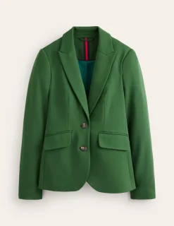 Blazers | Jackets & Coats-Boden Marylebone Ponte Blazer-Emerald Night EmeraldNight