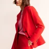 Blazers | Jackets & Coats-Boden Marylebone Ponte Blazer-Hot Pepper HotPepper