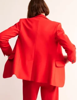 Blazers | Jackets & Coats-Boden Marylebone Ponte Blazer-Hot Pepper HotPepper