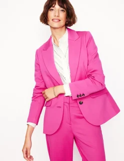 Blazers | Jackets & Coats-Boden Marylebone Ponte Blazer-Pink Peony PinkPeony