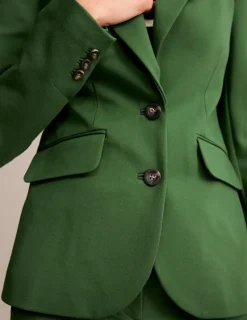 Blazers | Jackets & Coats-Boden Marylebone Ponte Blazer-Winter Green WinterGreen