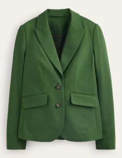 Blazers | Jackets & Coats-Boden Marylebone Ponte Blazer-Winter Green WinterGreen