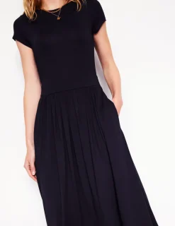 Dresses & Jumpsuits | Petite Dresses-Boden Melanie Jersey Midi Dress- Navy
