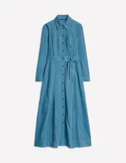 Dresses & Jumpsuits | Midi-Boden Mila Cord Midi Shirt Dress-Duck Egg Blue DuckEggBlue