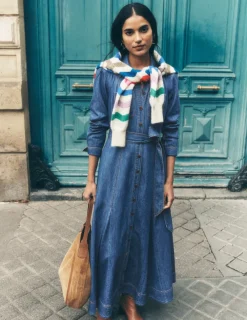 Dresses & Jumpsuits | Midi-Boden Mila Denim Midi Shirt Dress-Mid Vintage MidVintage