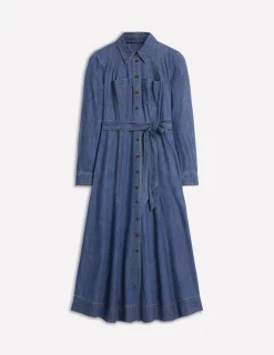 Dresses & Jumpsuits | Midi-Boden Mila Denim Midi Shirt Dress-Mid Vintage MidVintage
