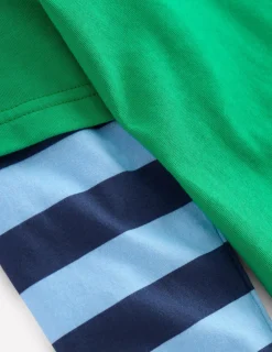Tops, T-Shirts & Polos-Boden Mock Sleeve T-shirt-Sapling Green SaplingGreen