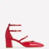 Heels-Boden Multi Strap Block Heel Pump-Poppy Red PoppyRed