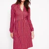 Petite Dresses | Short-Boden Naomi Relaxed Jersey Dress-Rouge, Sphere Geo Rouge,SphereGeo