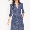Petite Dresses | Short-Boden Naomi Relaxed Jersey Dress-French Navy, Abstract Dot FrenchNavy,AbstractDot