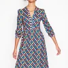 Petite Dresses | Short-Boden Naomi Relaxed Jersey Dress-French Navy, Flowerbed FrenchNavy,Flowerbed