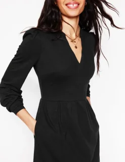Petite Dresses | Short-Boden Naomi Relaxed Jersey Dress- Black