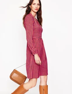 Petite Dresses | Short-Boden Naomi Relaxed Jersey Dress-Rouge, Sphere Geo Rouge,SphereGeo