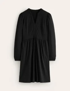 Petite Dresses | Short-Boden Naomi Relaxed Jersey Dress- Black