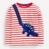 Tops, T-Shirts & Polos-Boden Novelty Bag T-shirt-Poppy Red Dino PoppyRedDino