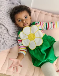 Playsuits & Rompers-Boden Novelty Bubble Romper-Sapling Green SaplingGreen