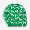 Sweaters & Cardigans-Boden Novelty Sweater-Sapling Green Dogs SaplingGreenDogs