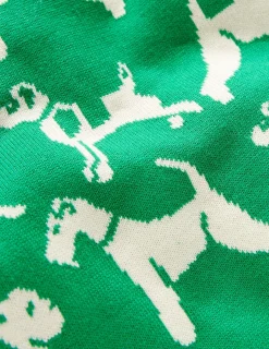 Sweaters & Cardigans-Boden Novelty Sweater-Sapling Green Dogs SaplingGreenDogs