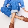 Flats | Loafers-Boden Nya Structured Penny Loafer-Tan Burnished Leather TanBurnishedLeather