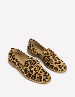 Loafers | Flats-Boden Nya Structured Penny Loafer-Classic Leopard ClassicLeopard