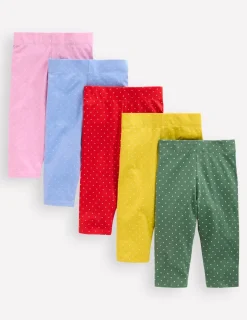 Pants & Jeans | Leggings-Boden 5-Pack Cropped Leggings-Multi Spot