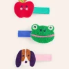 Accessories-Boden 3 Pack Hair Clips-Multi Animals MultiAnimals