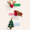 Accessories-Boden 3 Pack Hair Clips-Multi Festive MultiFestive