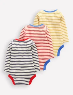 Tops & Bodysuits-Boden 3 Pack Ribbed Bodies-Starboard Blue Stripe StarboardBlueStripe