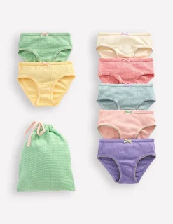 Underwear-Boden 7 Pack Underwear-Pointelle Stripe PointelleStripe