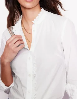 Shirts | Tops & Blouses-Boden Phoebe Shirt-Ivory Broderie IvoryBroderie