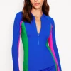 Swimwear-Boden Piped Raglan Rash Guard-Colbolt Blue ColboltBlue
