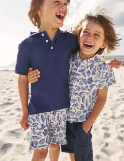 Tops, T-Shirts & Polos-Boden Piqué Polo Shirt-College Navy CollegeNavy