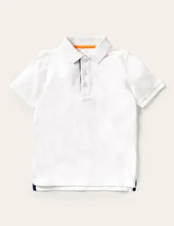 Tops, T-Shirts & Polos-Boden Piqué Polo Shirt- White