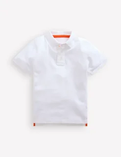 Tops, T-Shirts & Polos-Boden Piqué Polo Shirt- White